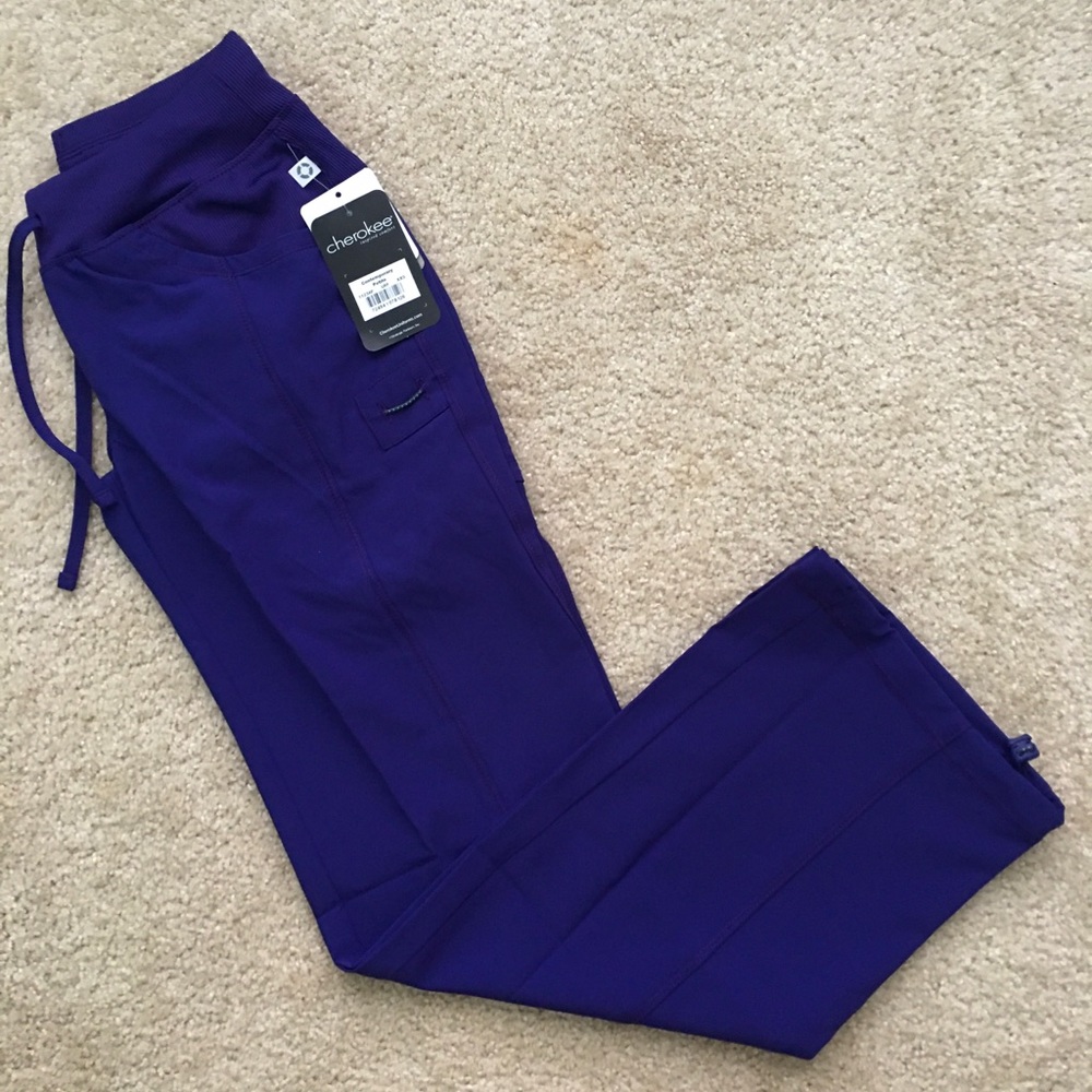 Cherokee Infinity purple scrub pants XXSP